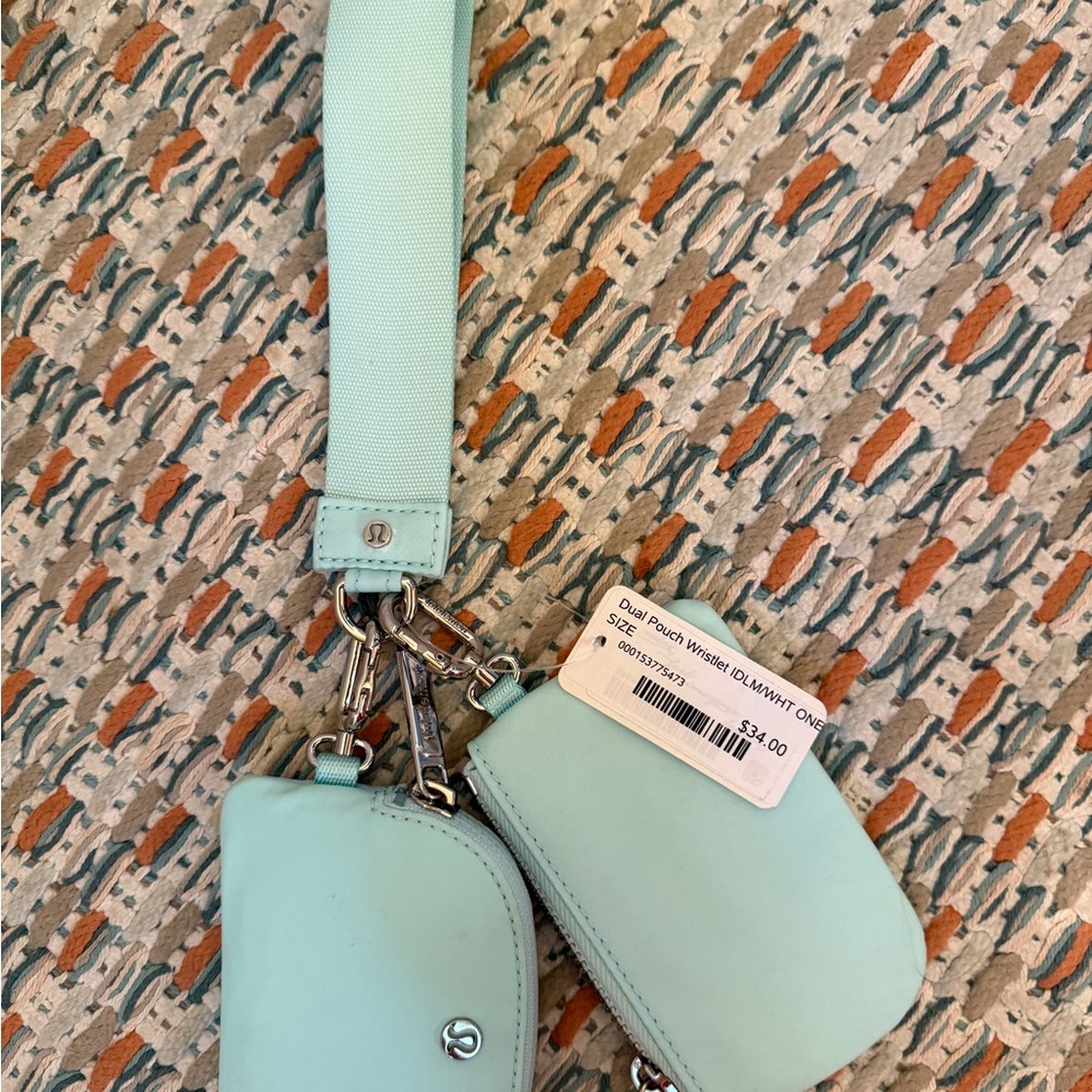 Lululemon Athletica Light Blue Key & Card Holder